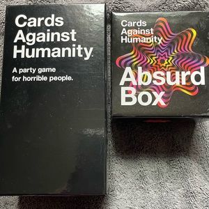 CARDS AGAINST HUMANITY ORIGINAL AND ABSURD BOX
